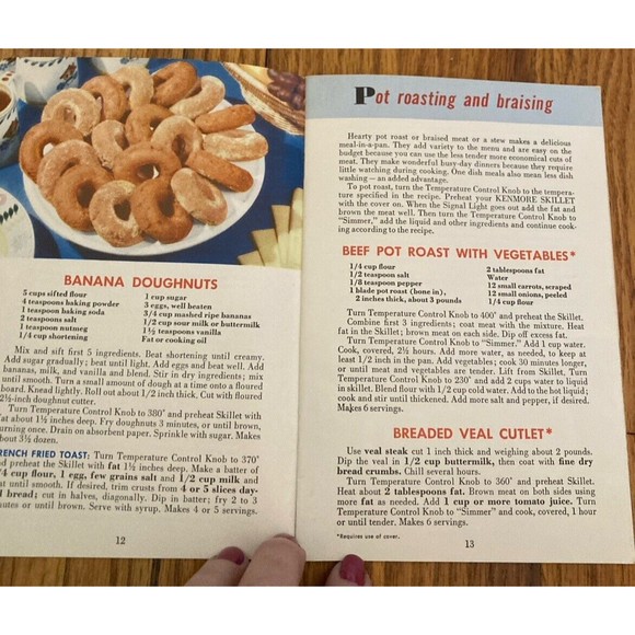 Kenmore Automatic Skillet Recipe Book Vintage 1955 Booklet Manual Paperback - Picture 5 of 9